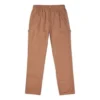 Men”s Converse Logo Solid Color Straight Casual Elastic Waistband Long Pants/Trousers Brown