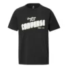 Men”s Converse Loose Alphabet Printing Short Sleeve Casual Black