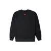 Men”s Converse New Year Series Chest Pocket Fleece Lined Round Neck Pullover Dark Black