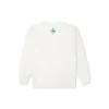 Men”s Converse New Year Series Chest Pocket Fleece Lined Round Neck Pullover Milk White