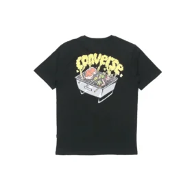Men”s Converse Pattern Casual Sports Short Sleeve Black