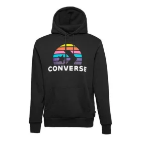 Men”s Converse Planet Set Po Athleisure Casual Sports Printing Knit Black