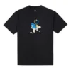 Men”s Converse Printing Casual Breathable Short Sleeve Black