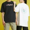 Men”s Converse Printing Sports Knit Loose Short Sleeve White