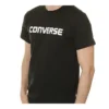 Men”s Converse Pure Cotton Alphabet Short Sleeve Black