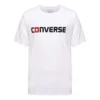 Men”s Converse Pure Cotton Alphabet Short Sleeve White