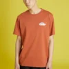Men”s Converse Rainbow Logo Printing Knit Sports Short Sleeve Red