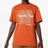 Men”s Converse Renew Alphabet Printing Short Sleeve Orange