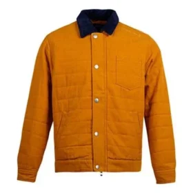 Men”s Converse Retro Casual Cargo Jacket Yellow