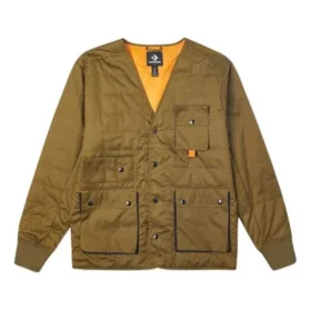Men”s Converse Retro Multiple Pockets Casual Stay Warm Green Jacket