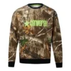 Men”s Converse Retro Pattern Logo Printing Round Neck Pullover Camouflage
