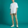 Men”s Converse Skate Loose Printing Sports Round Neck Short Sleeve White
