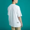 Men”s Converse Skate Loose Printing Sports Round Neck Short Sleeve White