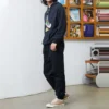 Men”s Converse Solid Color High Waist Bundle Feet Sports Pants/Trousers/Joggers Black
