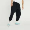 Men”s Converse Solid Color Woven Bundle Feet Lacing Black Casual Pants/Trousers