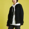 Men”s Converse Sports Cargo corduroy Shirt Jacket Black