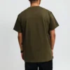 Men”s Converse x Kim Jones Crossover Small Label Solid Color Sports Round Neck Short Sleeve Olive Green