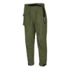 Multi-pockets Knitted Long Pants Men Dark Green