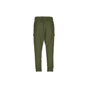Multi-pockets Knitted Long Pants Men Dark Green