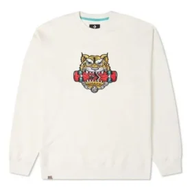 New Year Series TIGER Pattern Round Neck Sports “Milk White”