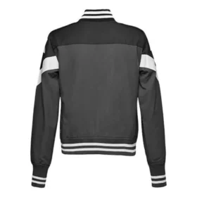 Non-Padded Baseball Bomber Asia Sizing “Grey White Black”