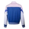 Non-Padded Baseball Bomber Asia Sizing “Pink Blue White”