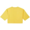 NOTEBOOK DOODLE OS CROP Tee GOLD STRAW Yellow