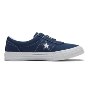 One Star Navy Blue Zipper