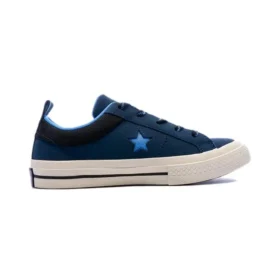 One Star Non-Slip Wear-resistant Low Tops Casual Skateboarding Shoes Blue