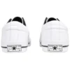 One Star Perforated Leather Low Top “White Black”