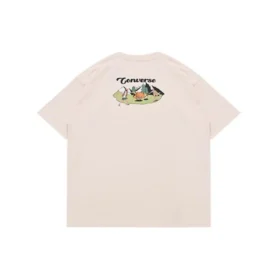 Outdoor Graphic Tee Asia Sizing “Beige”