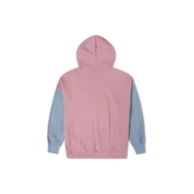 Oversized Color-Blocked Pullover Hoodie Asia Sizing “Pink Aura”