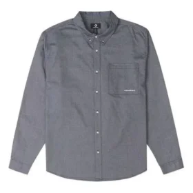 Oxford Button Up Shirt Asia Sizing “Grey Blue”