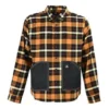 Plaid Patchwork Woven Long Sleeve Button Down Shirt Asia Sizing “Yellow”