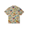 Plant Print Resort Shirt Asia Sizing “Nomad Khaki”