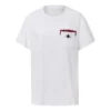 Pocket Round Neck Short Sleeve White