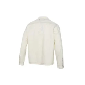 Pocket Woven Long Sleeves Jacket Asia Sizing “White”
