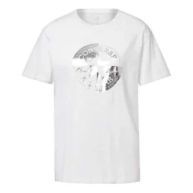 Printing Casual Short Sleeve Round Neck White