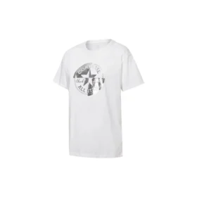 Printing Casual Short Sleeve Round Neck White
