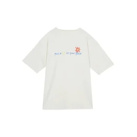 Put-a-Smile-On-Your-Face Logo T-Shirt Asia Sizing “White”