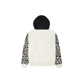 Rainbow Leopard Print Pullover Hoodie Asia Sizing “Off White”