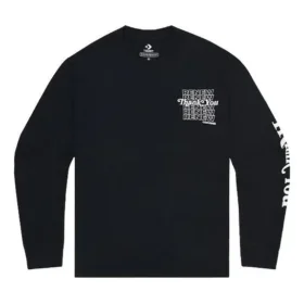 Renew Thank You Long Sleeve Shirt Asia Sizing “Black”