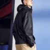 Retro Casual Hooded Jacket Couple Style Black