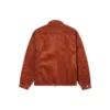 Retro Solid Color Corduroy Jacket Red Brown