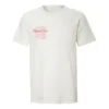 reversible Alphabet Printing Short Sleeve Creamy White