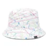 Reversible Paint Splatter Bucket Hat “White”