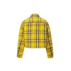 Reversible Plaid Shirt Jacket Asia Sizing “Yellow”