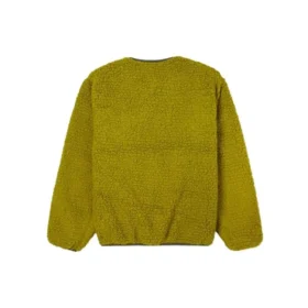 Reversible Polar Fleece Stay Warm logo Jacket Green