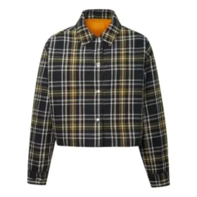 Reversible Shirt-Style Jacket Asia Sizing “Black Grey”