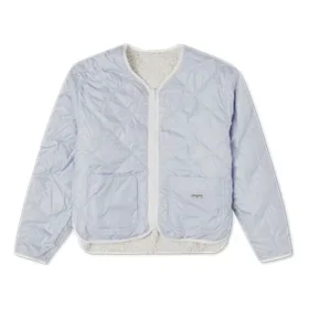 Reversible Solid Color Sports Hoodless Padded Clothes Milk White
